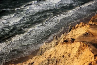 Close-up of rocks on beach