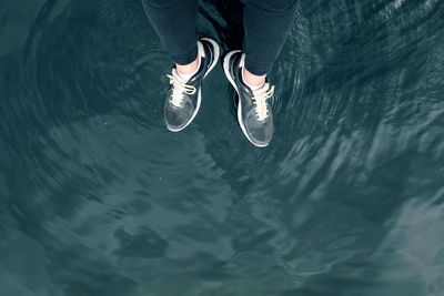 Reflection of trees in water