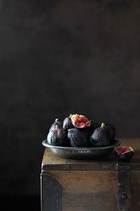 Close-up of dessert on table