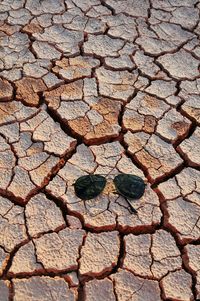 Full frame shot of cracked land