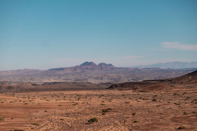 Namibian desert, views, rocks and sun