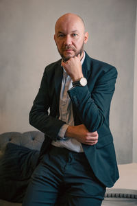 Portrait of businessman wearing suit