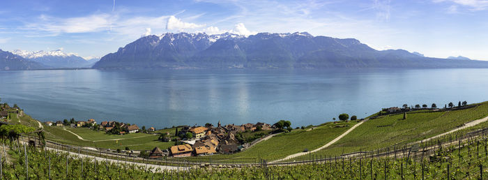 Panoramic view of landscape against sky