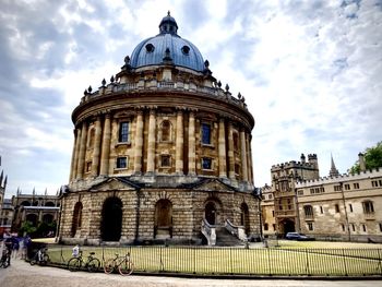 View of historic building against cloudy sky
