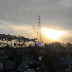 People at sunset