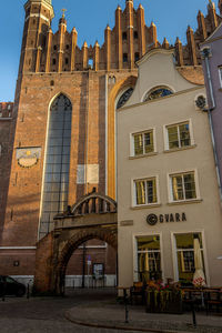Low angle view of historical building against sky