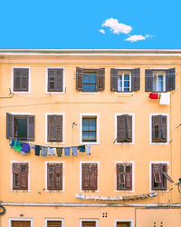 Low angle view of building against sky