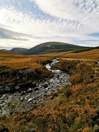Scenic view of landscape against sky
