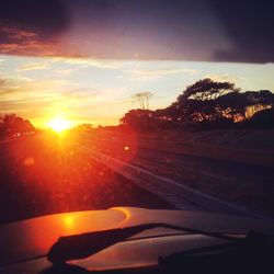 Road passing through landscape