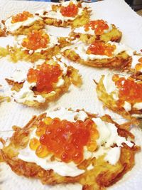 Close-up of bread in plate