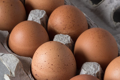 Full frame shot of eggs