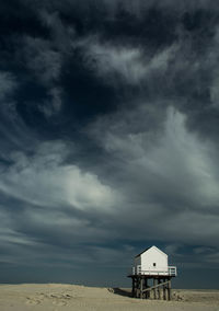 Lifeguard hut at beach