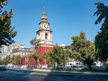 Low angle view of church against sky