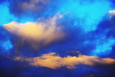 Low angle view of clouds in sky