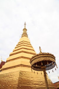 Low angle view of pagoda