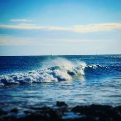 Scenic view of sea against sky