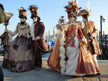 Panoramic shot of traditional mask