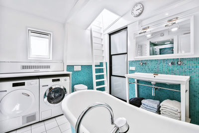 Interior of modern bathroom at home