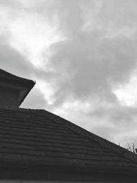 Low angle view of house against sky