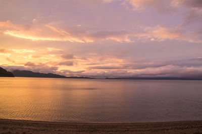 View of calm sea against the sky