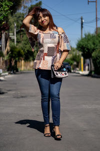 Elegant business woman enjoying walking the city after hard working day. student