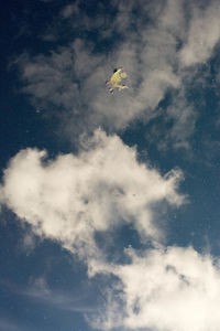 Low angle view of cloudy sky