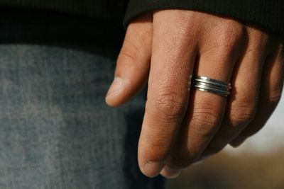 Close-up of cropped hand