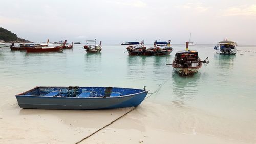 Boats in water