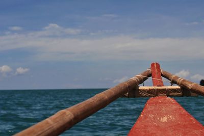 Scenic view of calm sea against sky