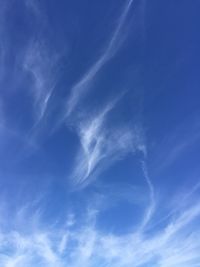 Low angle view of clouds in sky