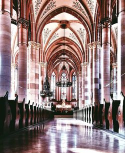 Corridor of church