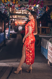 Young woman in traditional clothing