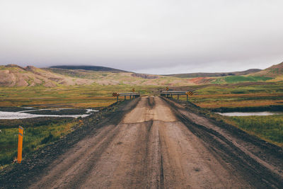 Road passing through landscape