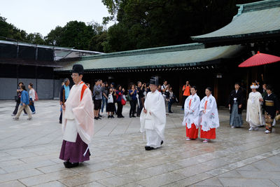 People in traditional clothing