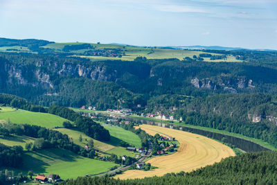 Scenic view of landscape against sky