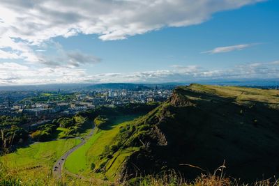 Scenic view of landscape against sky