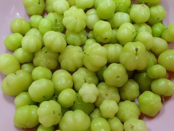 Full frame shot of green fruits