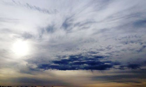 Low angle view of clouds in sky