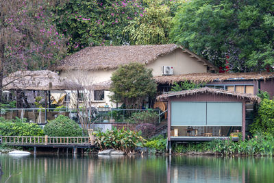 House by lake