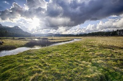 Scenic view of landscape against sky