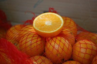 Close-up of orange slice