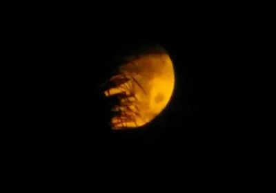 Close-up of moon at night