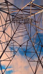 Low angle view of metallic structure