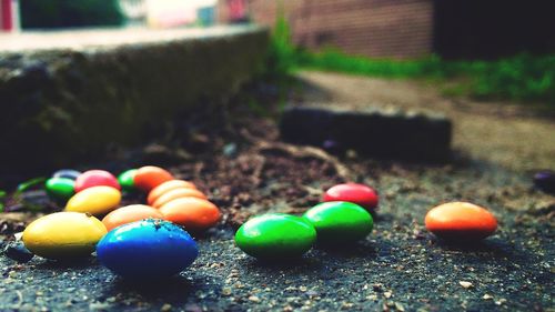 Close-up of colorful balls