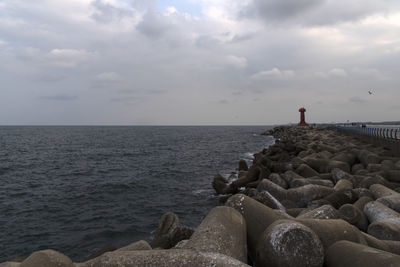 Scenic view of sea against sky