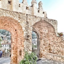 View of old ruins