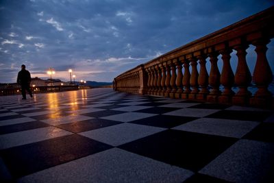 View of building against cloudy sky