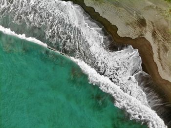 High angle view of sea