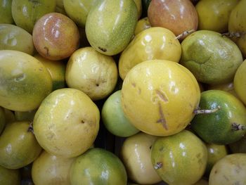 Full frame shot of fruits for sale in market