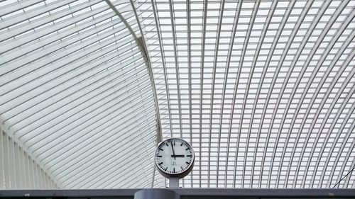 Low angle view of illuminated ceiling